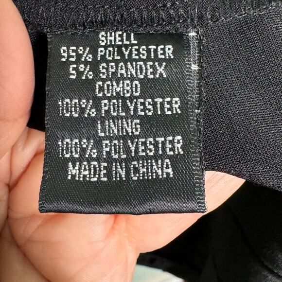 Adrianna Papell Dress Womens Sleeveless Bandage Sheath With Flower Black Size 22 - Picture 7 of 7